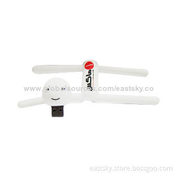 Customized Man-shaped USB Flash Drive, Made of Soft PVC Material, OEM Orders Welcomed